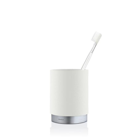 Blomus 68852 Stainless Steel Matt Ara Toothbrush Mug; White